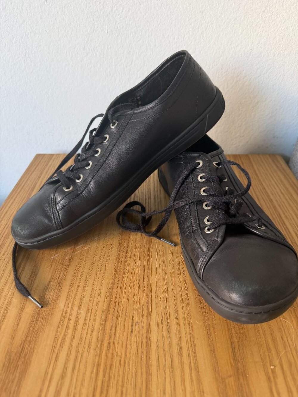 Birkenstock Arran Sneaker in Black Leather, Size 46 US Mens 13